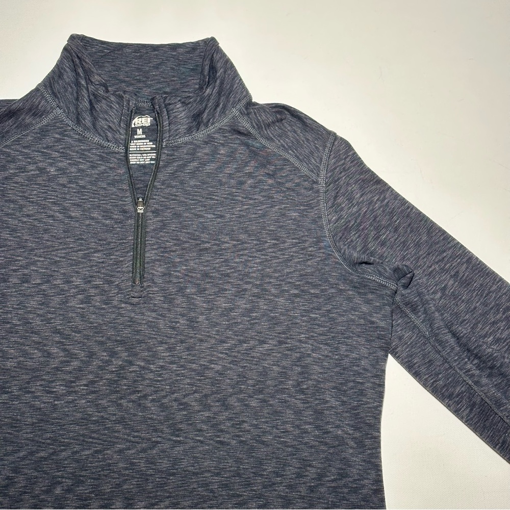 Rei Midweight Base Layer Quarter-Zip Pullover Lon… - image 8